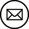 A black envelope email icon for Jackson Glass Works