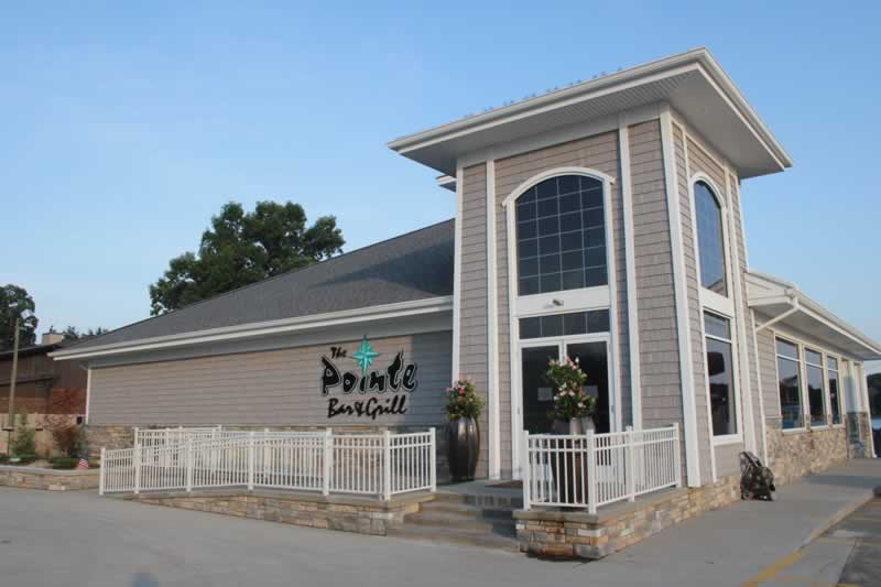 A photo of the glass work at Eagle Pointe Bar and Grill