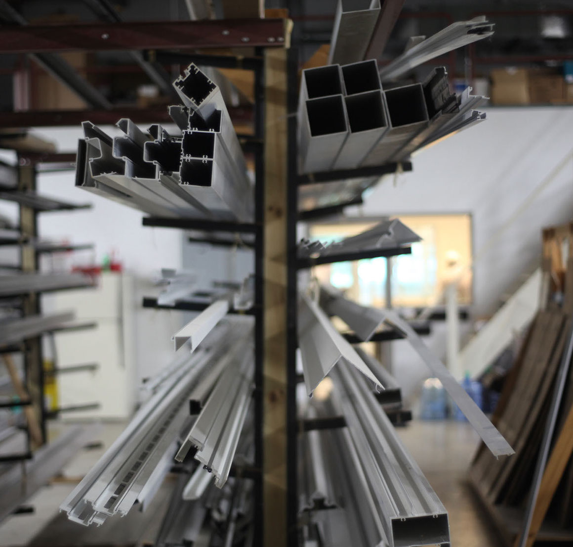 A photograph of the workshop in the commercial glass division at Jackson Glass Works